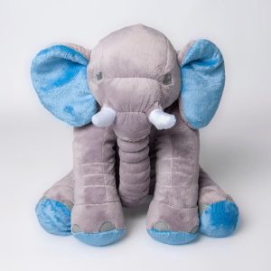 Almofada Elefante Pelúcia 60Cm Travesseiro Para Bebê | Pelúcia Brinquedos Pelúcia