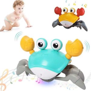 Brinquedo Divertido Infantil Caranguejo Fujão Musical Com Sensor Bate E Volta | Brinquedos para Bebê Brinquedos Brinquedos Educativos