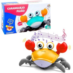 Caranguejo Fujão Eletrônico Toca Música Ao Encostar Ele Corre Infantil Divertido | Brinquedos para Bebê Brinquedos Brinquedos Educativos