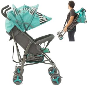 Carrinho De Bebê Passeio Guarda Chuva 6-36 Meses 15Kg Zebra | Mini Veículos Brinquedos Mini Veículos