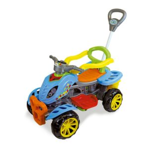 Carrinho De Passeio/Pedal Infantil Com Empurrador Criança – Colorido | Mini Veículos Brinquedos Mini Veículos