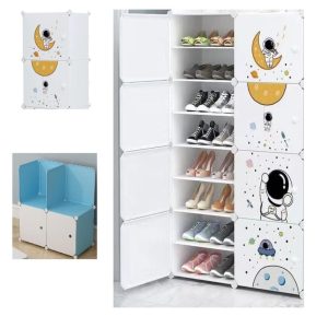 Guarda Roupa Modular Armario Multiuso 8 Portas Portatil Organizador Brinquedo Roupa Sapatos Infantil | Organizador de Brinquedos Brinquedos Organizador de Brinquedos