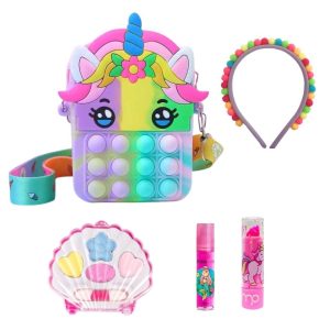 Kit Menina Bolsa Unicornio E Maquiagem De Criança | Maquiagem e Bijuterias Brinquedos Maquiagem e Bijuterias