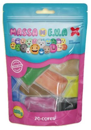 Massinha De Eva Com 20 Pacotinhos De Cores Sortidas Para Brincar Ou Artesanato | Massinha Brinquedos Massinha