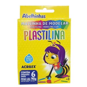 Massinha Modelar 6 Cores Plastilina | Massinha Brinquedos Massinha