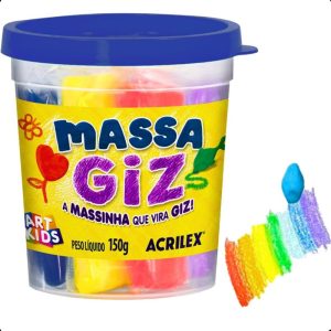 Massinha Que Vira Giz De Cera Para Pintar 6 Cores Brinquedo! | Massinha Brinquedos Massinha