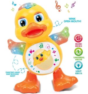 Pato Dançante Brinquedo Musical Anda Dança Mexe Com Luz E Som Duck Dancing Patinho | Brinquedos Educativos Brinquedos Brinquedos Educativos