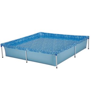 Piscina Infantil Quadrada 1500 Litros Estrutura De Metal | Praia e Piscina Brinquedos Praia e Piscina