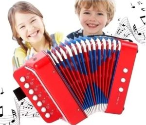 Sanfona Acordeon Gaita Infantil 3 Baixos Brinquedo Crianças | Instrumento Musical Brinquedos Instrumento Musical