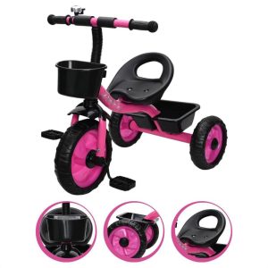 Triciclo Infantil Criança Com 02 Cestinha Bicicleta Andador Equilibrio | Mini Veículos Brinquedos Mini Veículos