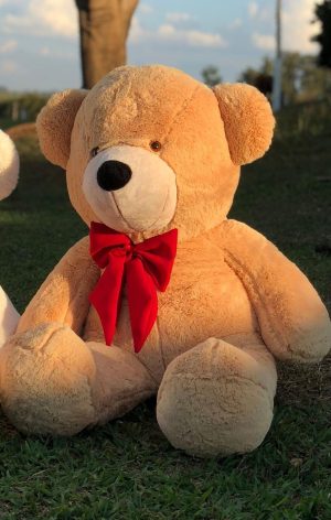 Urso Gigante Pelúcia Grande Teddy 90 Cm Macio Com Laço – Lavi Baby Store | Pelúcia Brinquedos Pelúcia