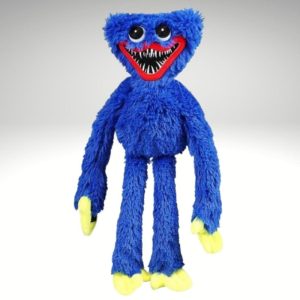 Boneco Huggy Wuggy Azul De Pelúcia 40Cm Com Fecho Nas Mãos – 296 | Pelúcia Brinquedos Pelúcia