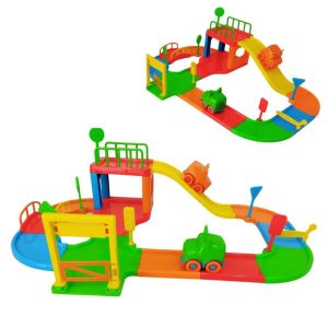 Brinquedo Pista De Carrinho De Corrida Infantil Baby Com 2 Carrinhos | Pistas e Autoramas Brinquedos Pistas e Autoramas