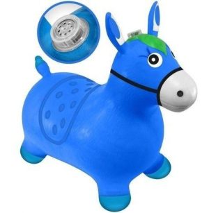 Cavalinho Upa Upa Pula Pula Grande Musical Azul | Brinquedos Clássicos Brinquedos Brinquedos Clássicos