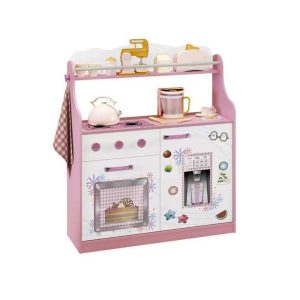 Cozinha Infantil Rosa Porta Brinquedos Kitchen | Organizador de Brinquedos Brinquedos Organizador de Brinquedos