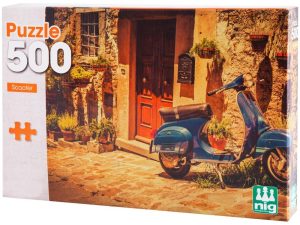 Quebra-Cabeça 500 Peças Scooter Puzzle Nig | Quebra-Cabeça Brinquedos Quebra-Cabeça